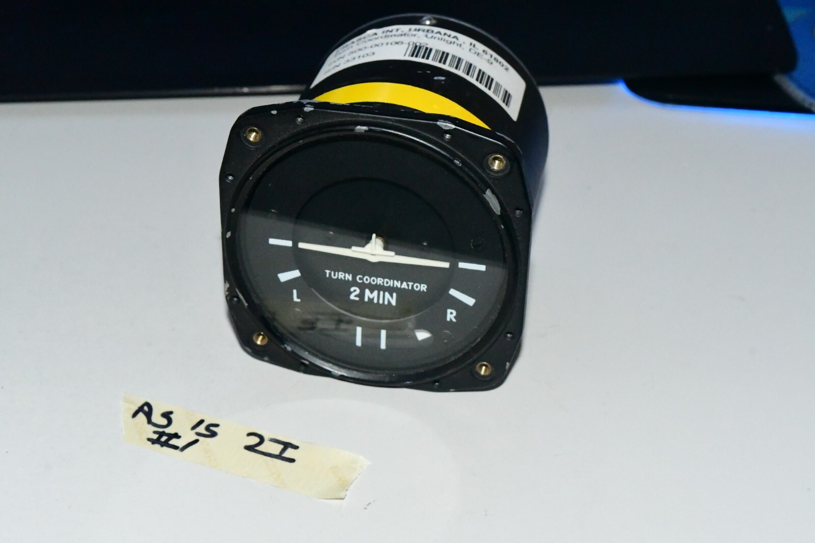 frasca turn coordinator model 500-00106-002- unknown history as is -parts 2i #1