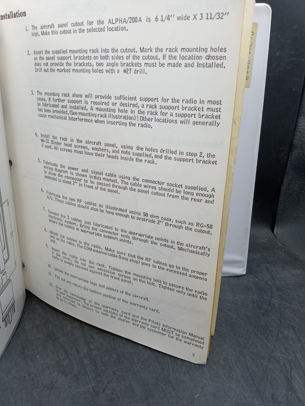 Genave Maintenance Manuals