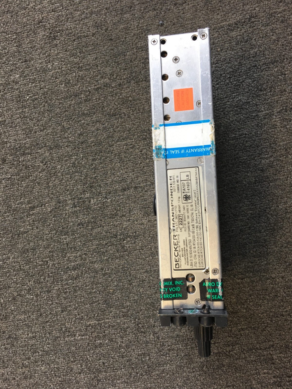 BECKER ATC-3401-(110) TRANSPONDER XPDR used with 30 day warranty