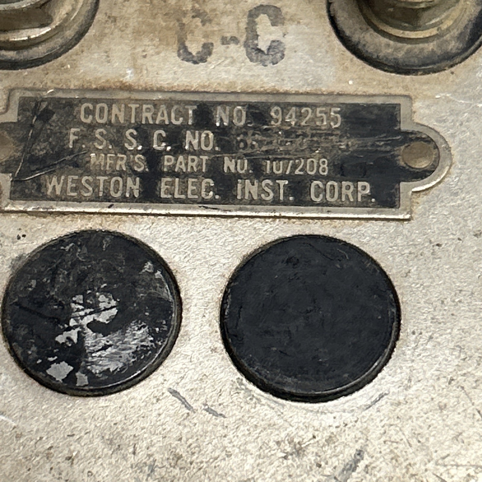 Vintage aircraft Weston 10/208 Cylinder temperature gauge Corsair