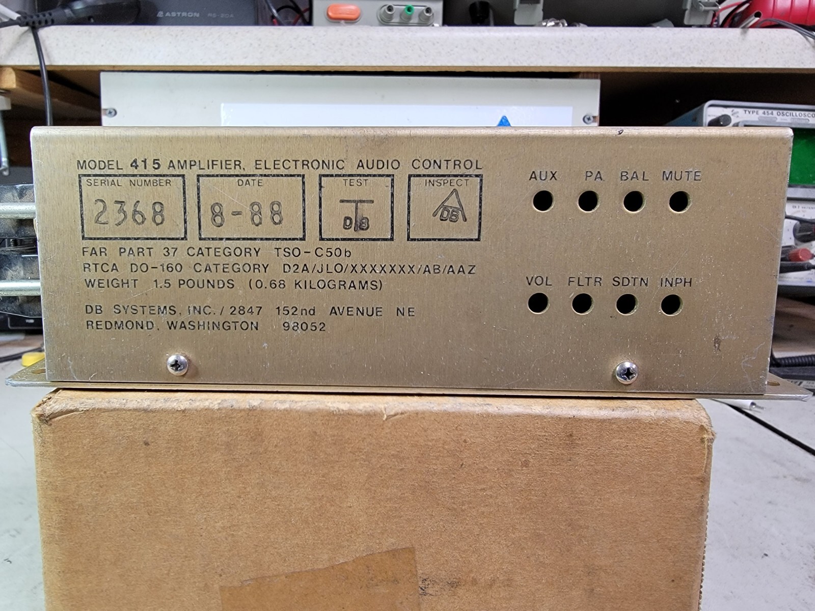 Model 415 DB Systems Electronic Audio Control Amplifier DB415 #B006 *30 Day Ret*
