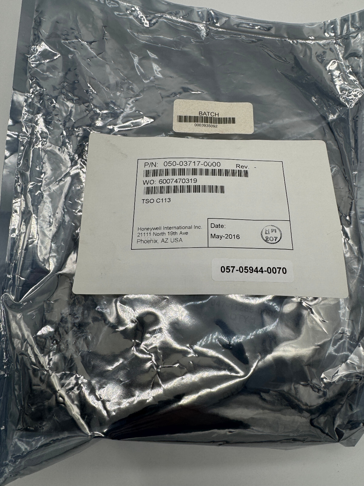 Honeywell 050-03712-0000 KMC 2220 GPS INSTALL KIT with 8130-3 FAA form