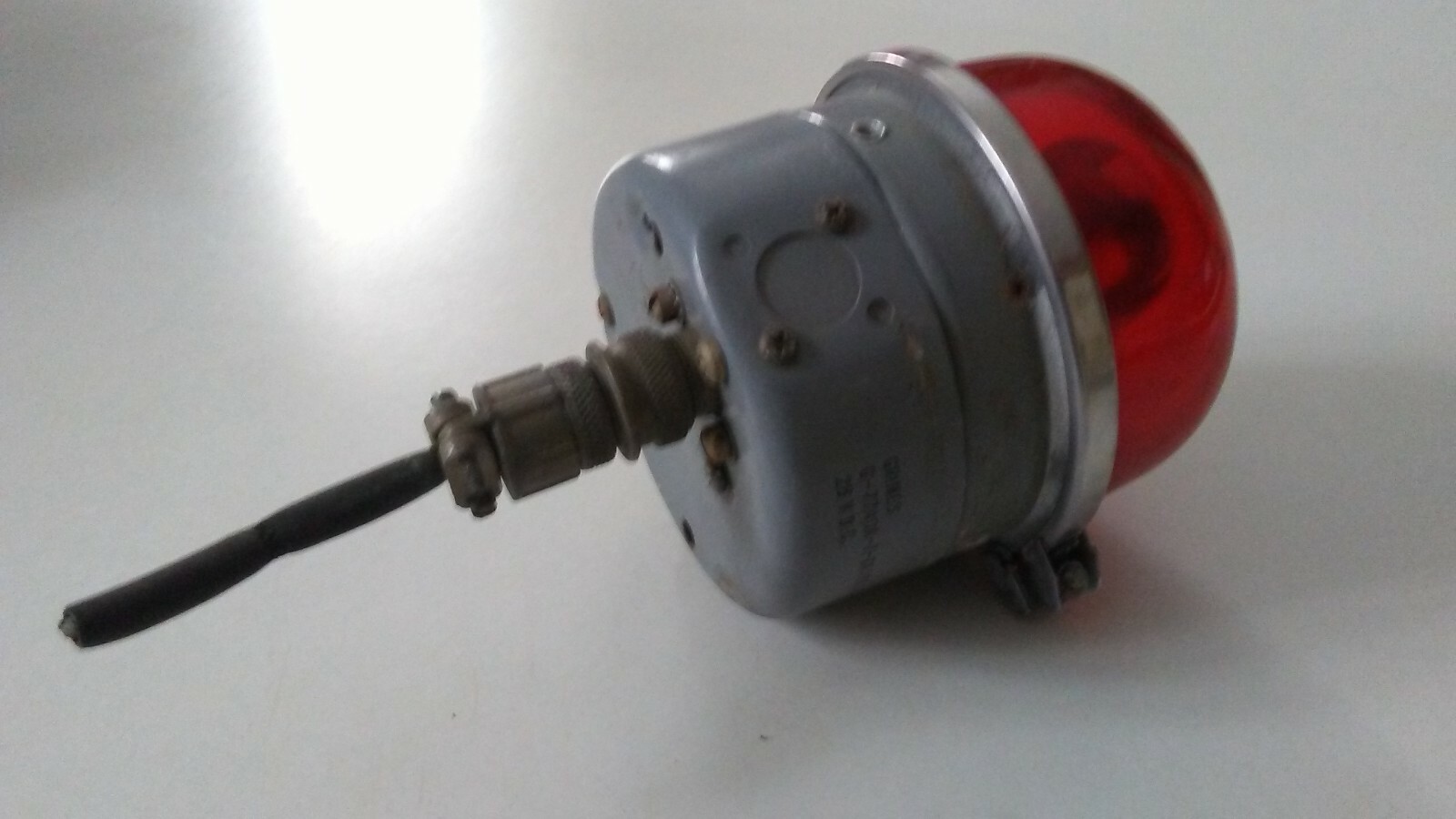 AIRCRAFT RED BEACON LIGHT G7740A7-24 BY GRIMES ((30 DAY RETURN!)) READ!