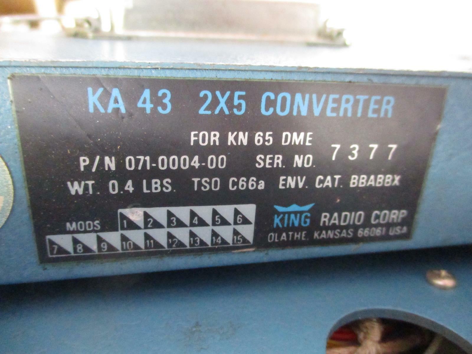 KING RADIO CORP 066-1029-00/01 KN65 DME Tagged “Unservicable” KN-65-A