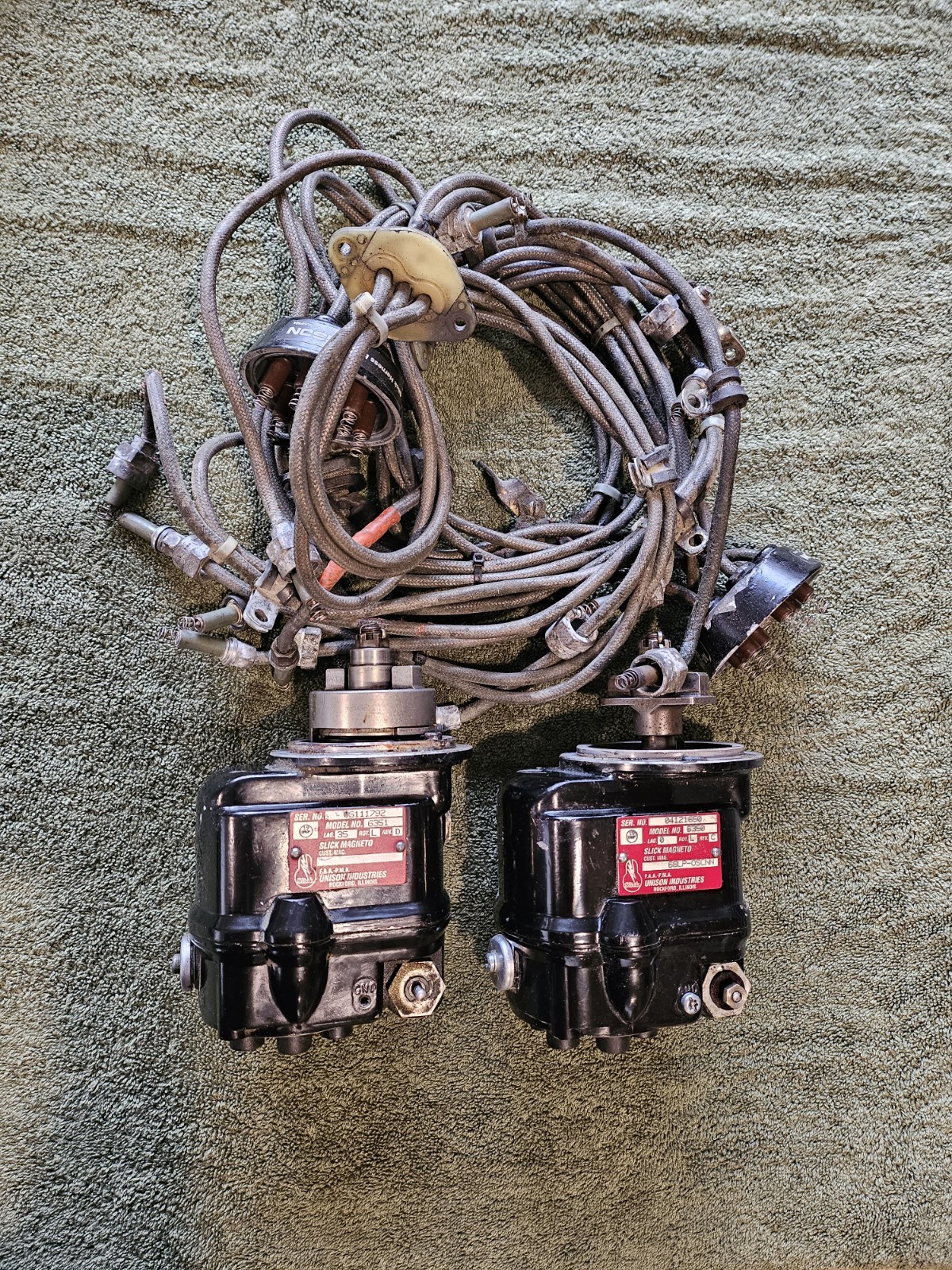 IO-540 Slick Magnetos W/Harness Model # 6351 & 6350 from Lycoming IO-540K1/ PA32