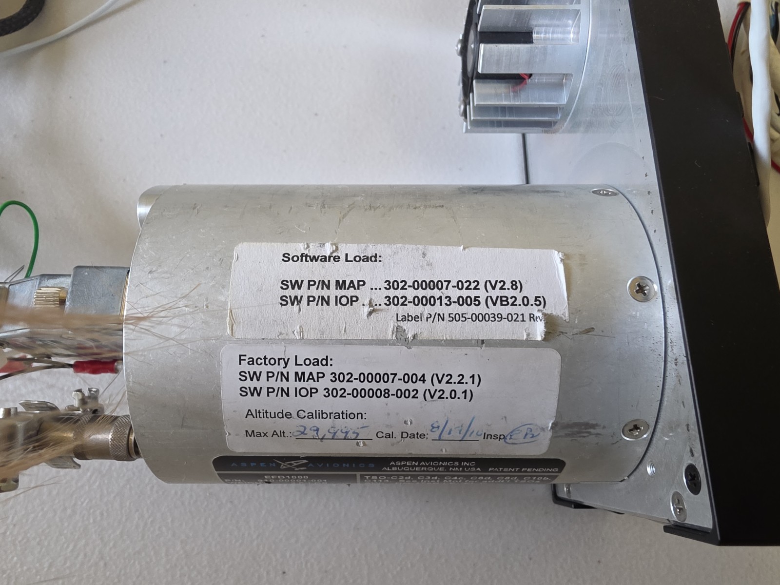 Aspen EFD1000 PFD P/N 910-00001-001 complete system as removed
