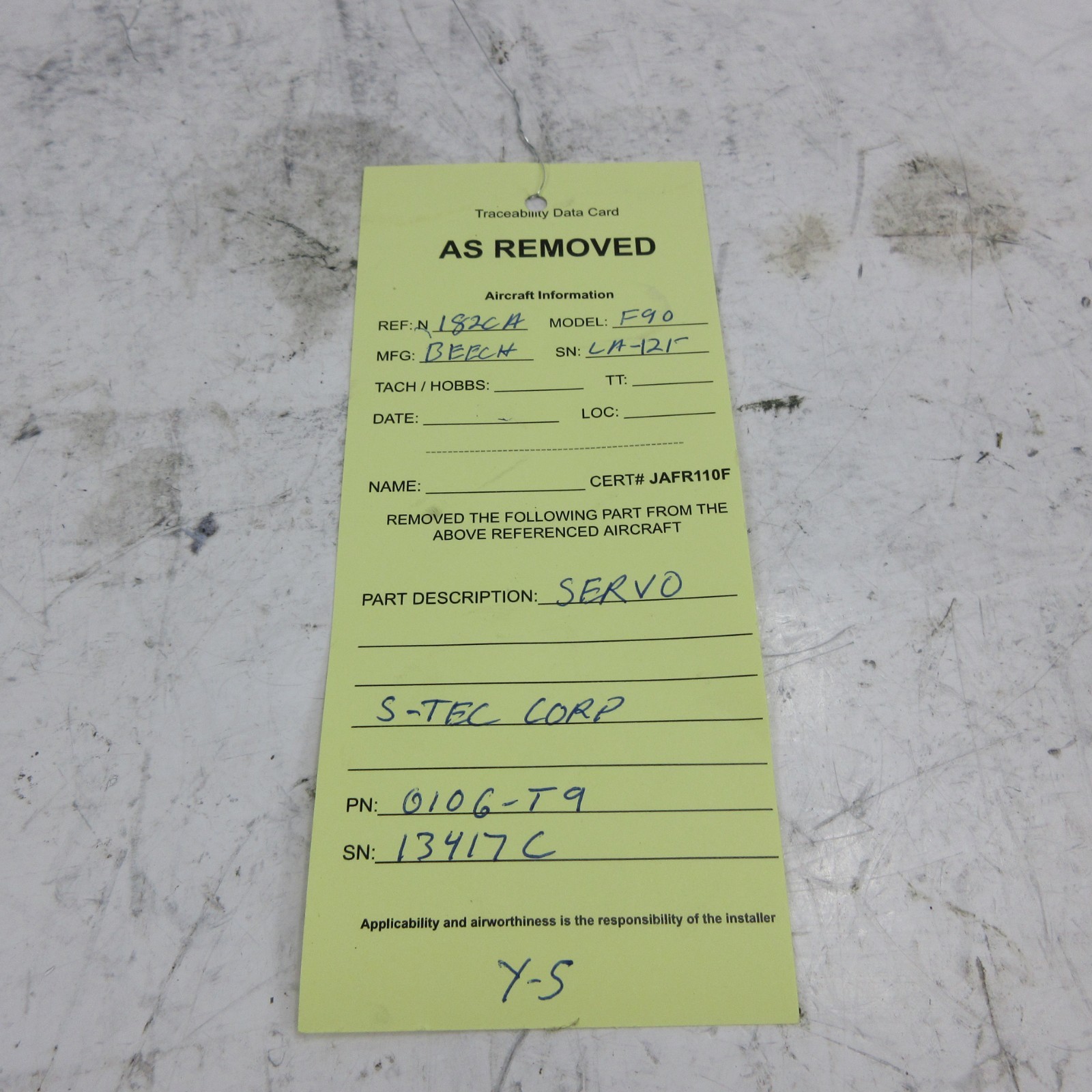 Servo S-TEC Corporation 0106-T9