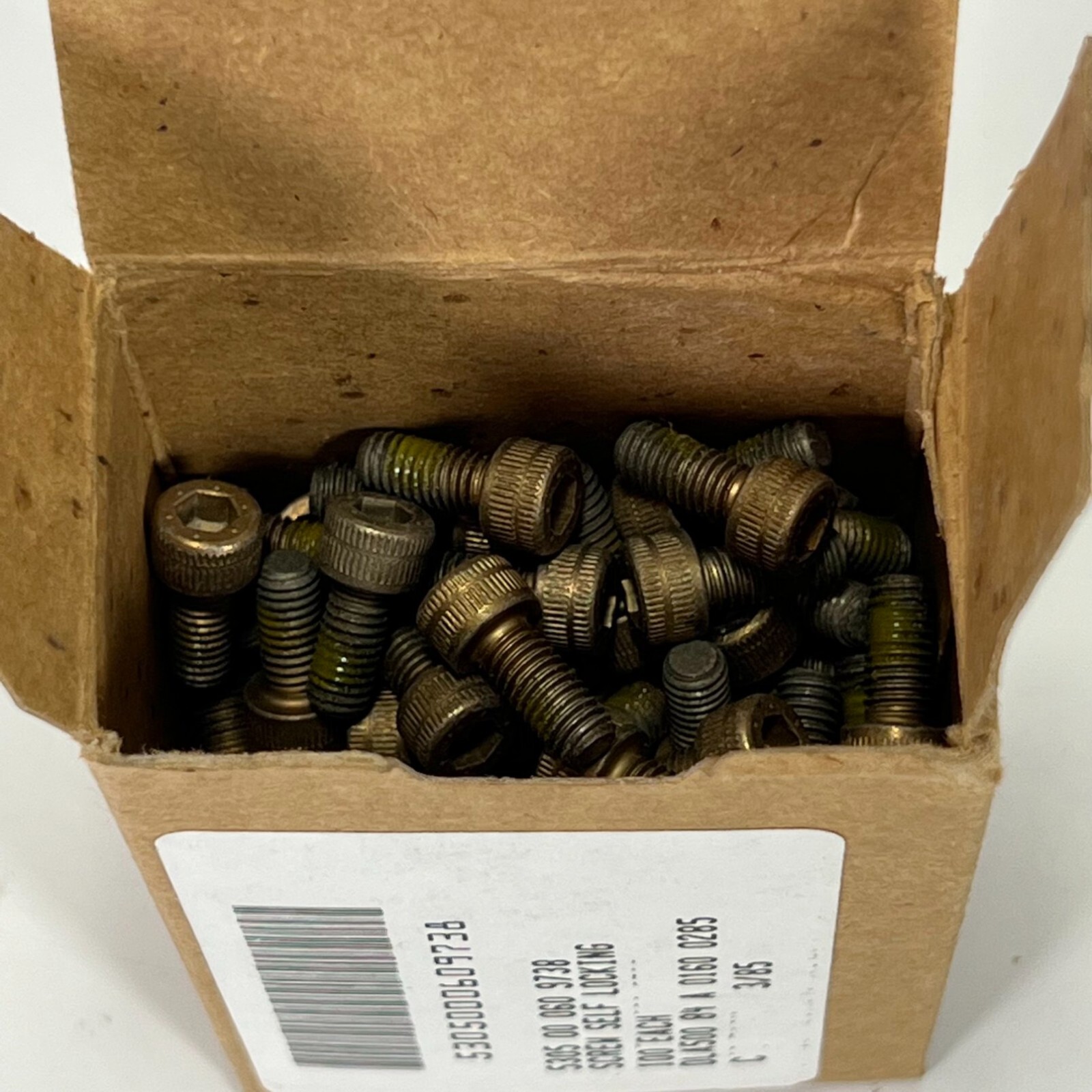 Screw Self Locking 1/2″L Alloy Steel Hex Cap Socket Head Aviation Part Lot 100