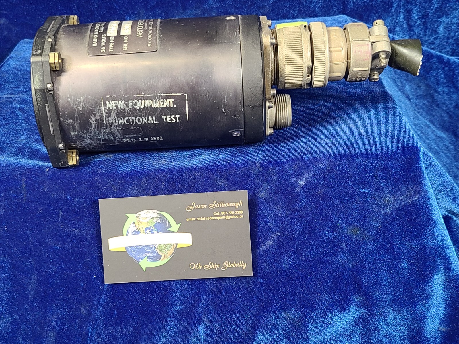 AEONETICS RMI P/N: 2105D-B-6 S/N: 6208