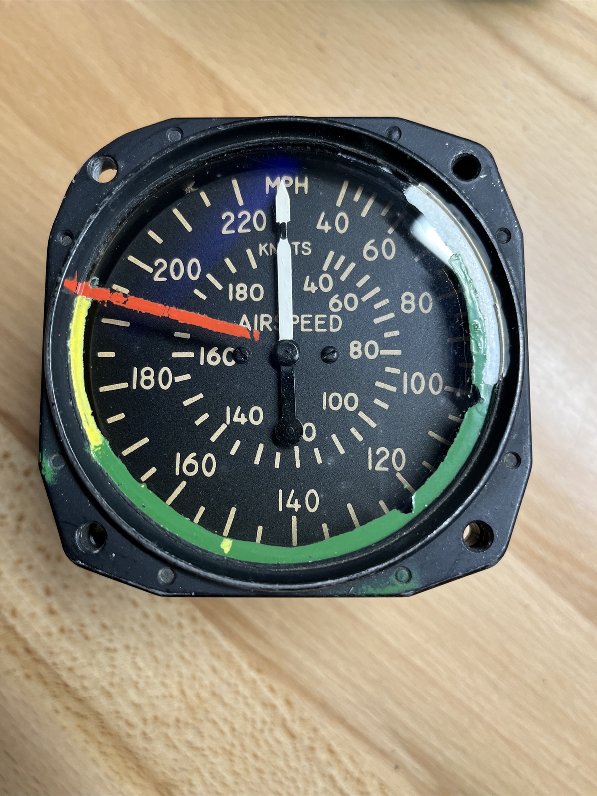 united states gauge co airspeed indicator AW-2 3/4-20-B