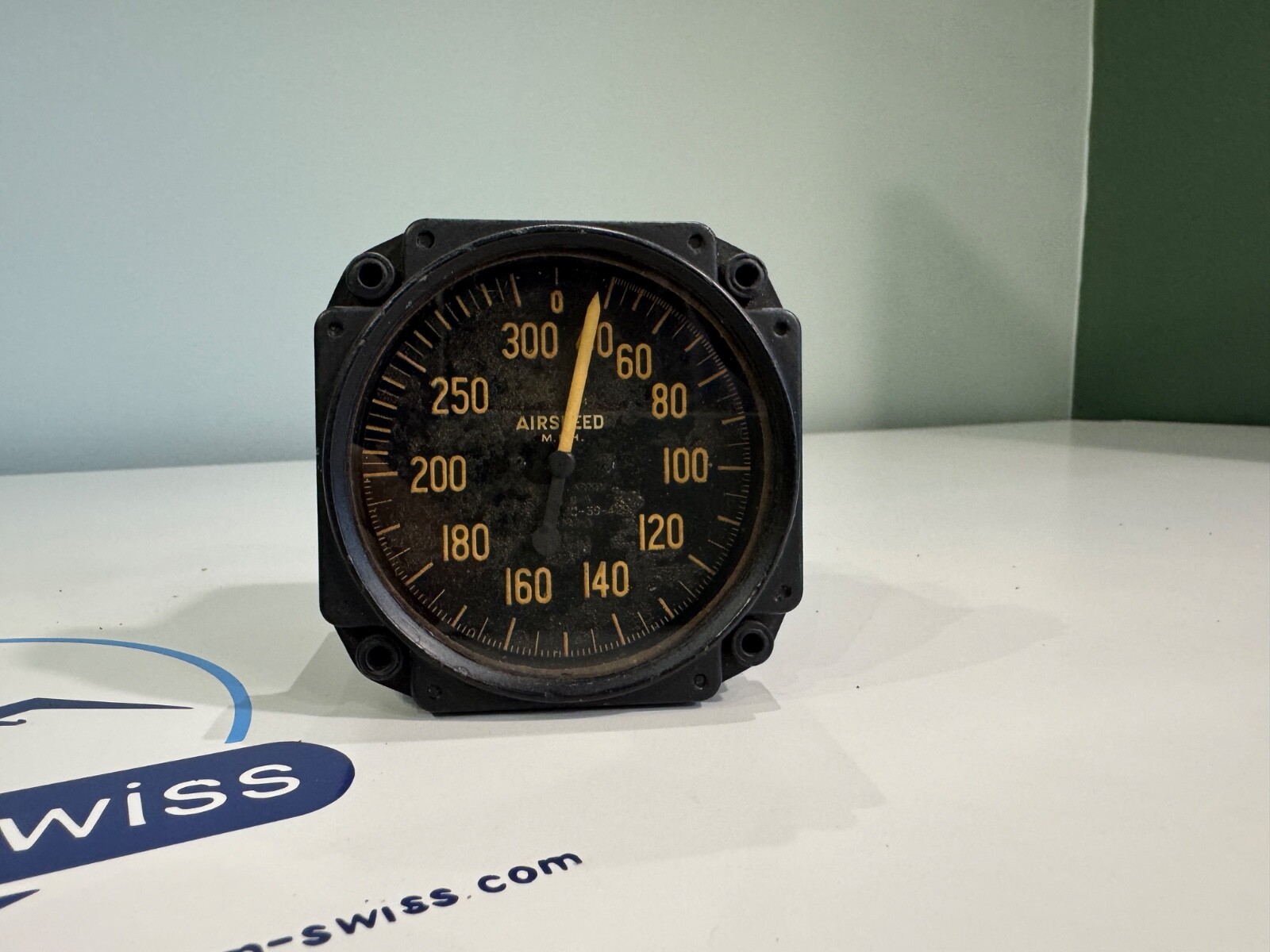 US Gauge Airspeed Indicator 39-3366-P 40-300 MPH tested fine working condition