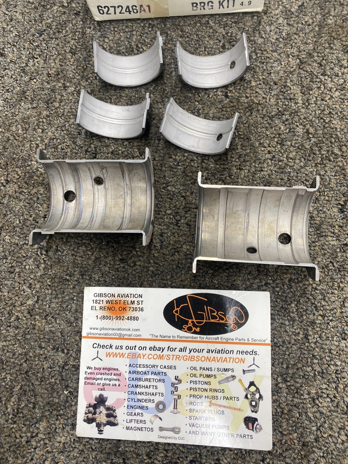 CONTINENTAL 627246A1 BEARING KIT 627245, 633398 A-65, A-75