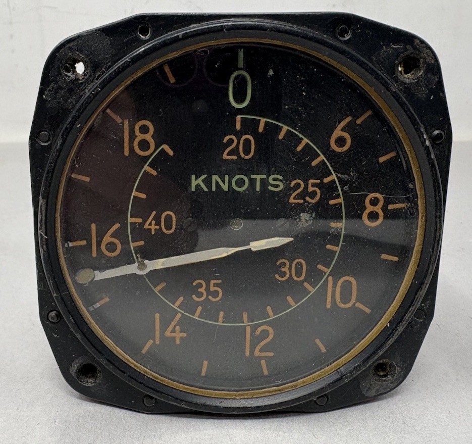 US. Gauge WW2 Airspeed Indicator 0-430 Knots – Fighter Jet