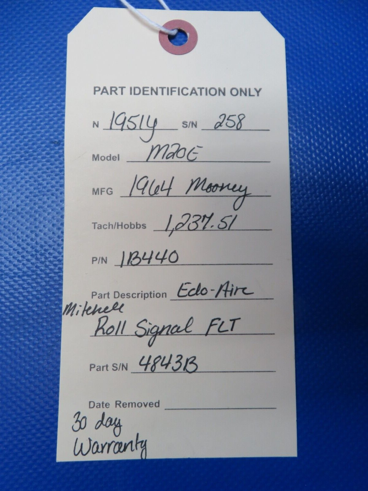 Edo-Aire Mitchell Roll Signal FLT P/N 1B440 WARRANTY (0524-162)