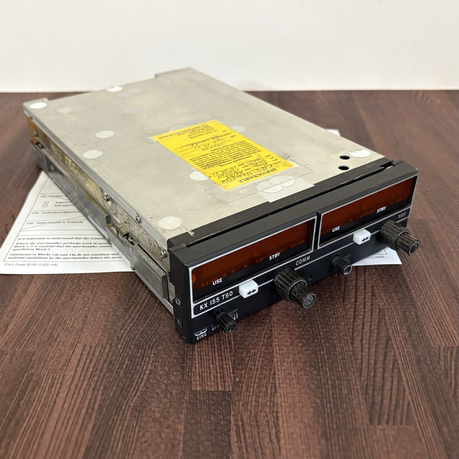 King KX 155 Nav/Com No Glideslope 14 Volt 069-1024-00 w/ 8130-3