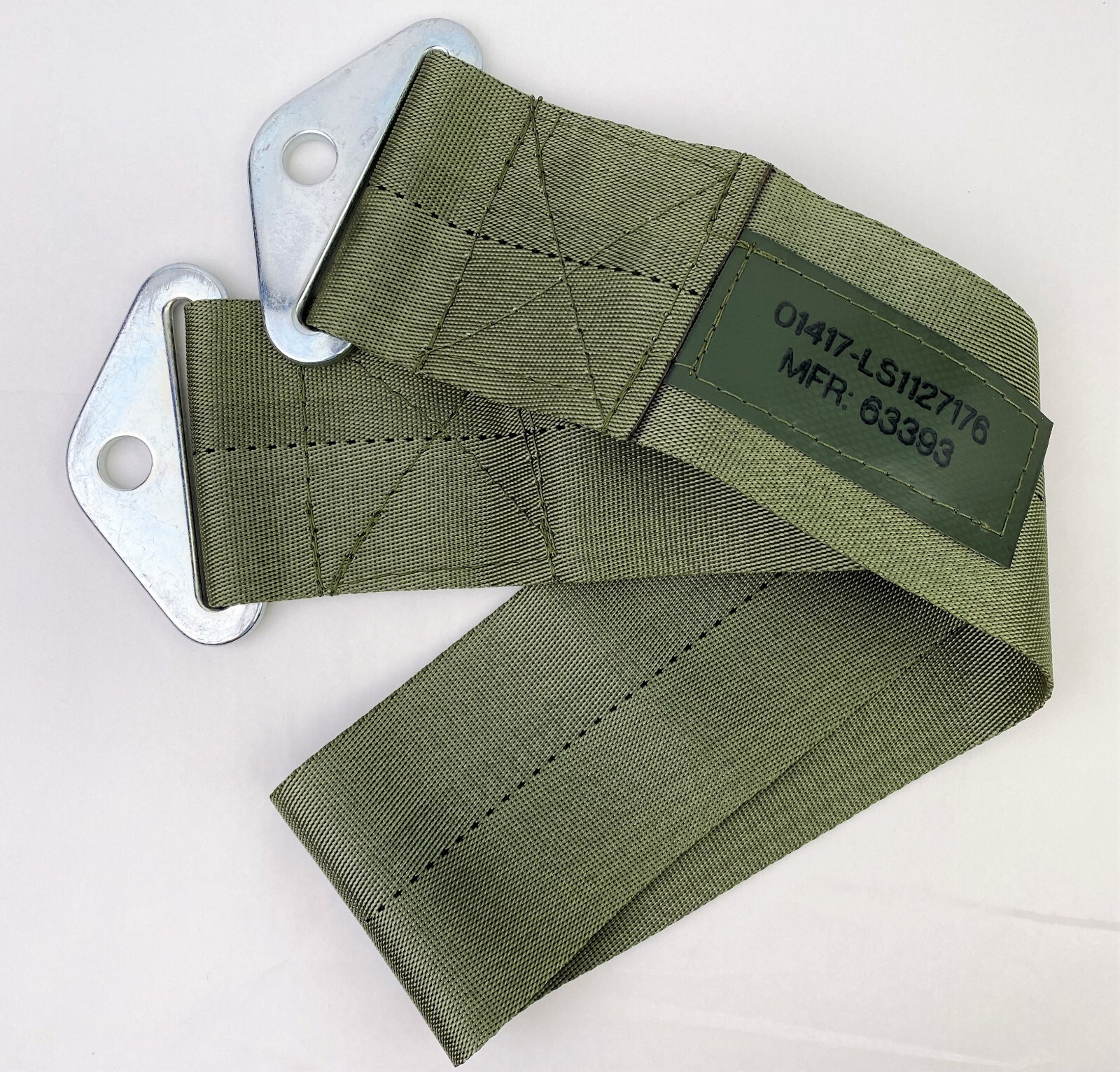 General Dynamics Land Systems Inc. Green Webbing Restraint Strap 35″ Long