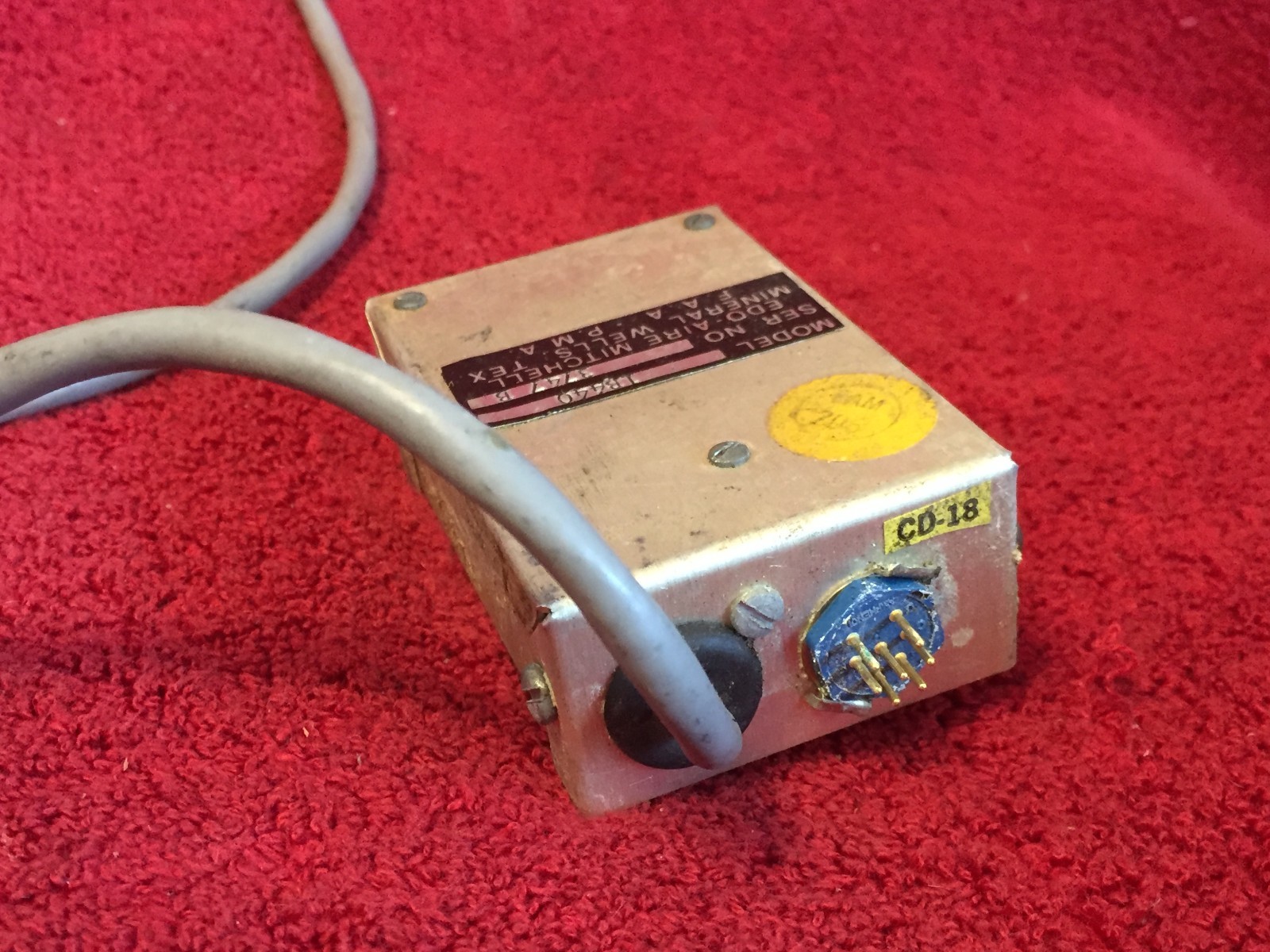 EDO-AIRE MITCHELL AUTOPILOT RELAY BOX 14 VOLT P/N 1B440