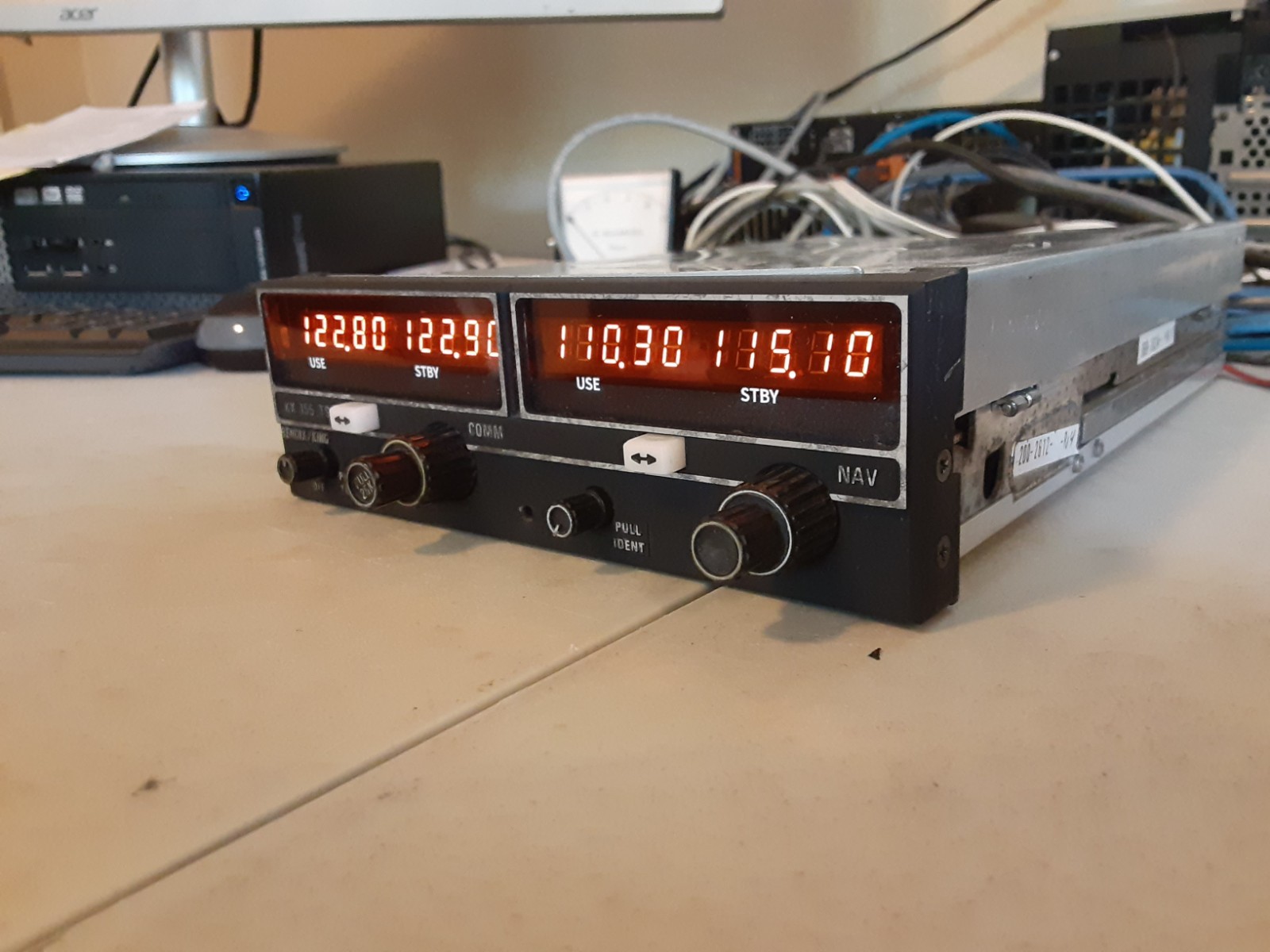 King KX 155 TSO NAV/COMM transceiver 14V with Glideslope – Tested – Nice