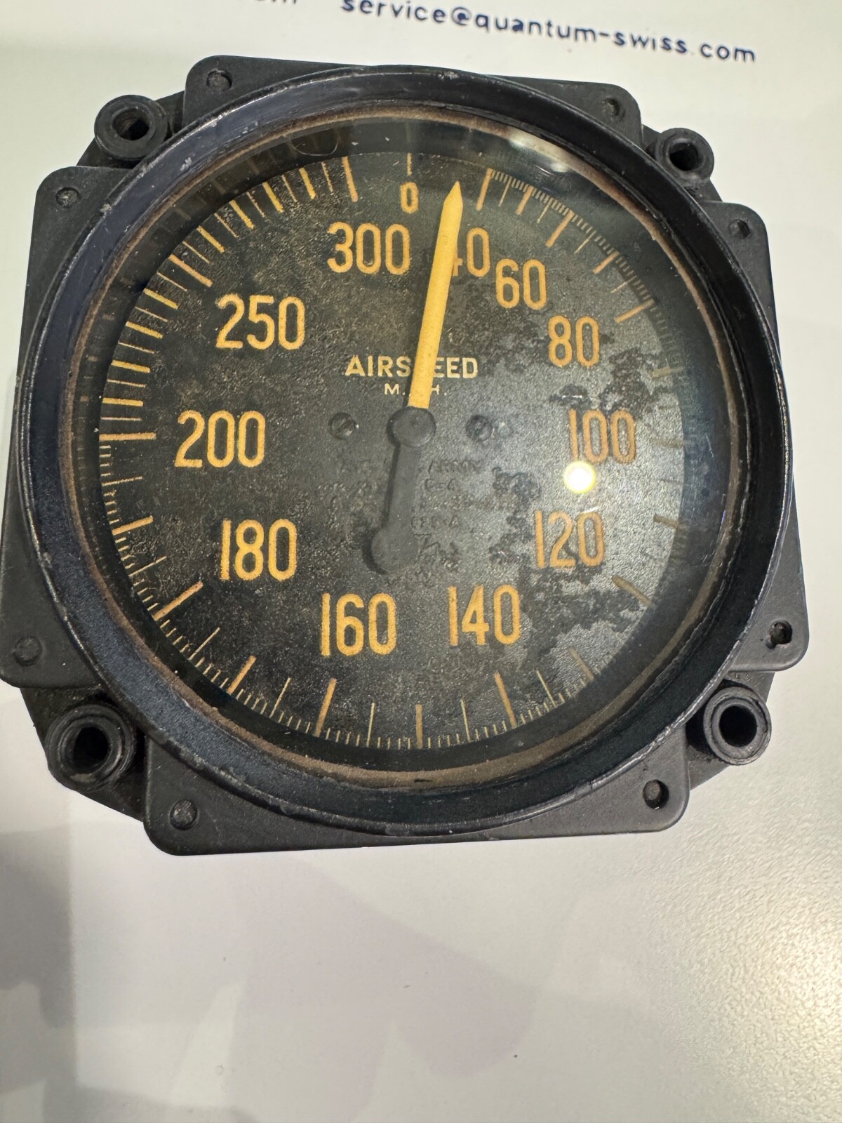 US Gauge Airspeed Indicator 39-3366-P 40-300 MPH tested fine working condition