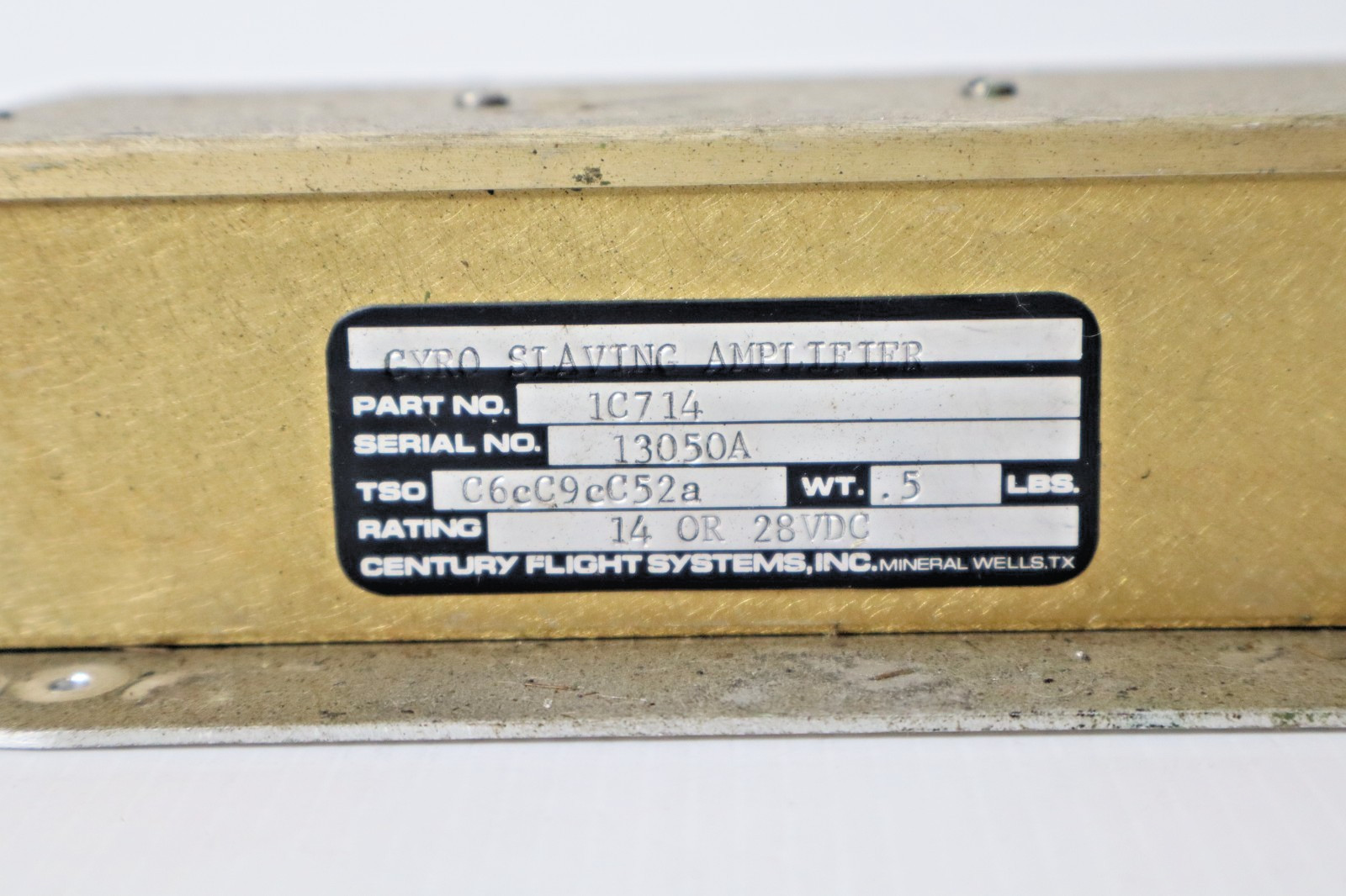 Century Flight Systems 1C714 Gyro Slaving Amplifier (14/28 VDC)