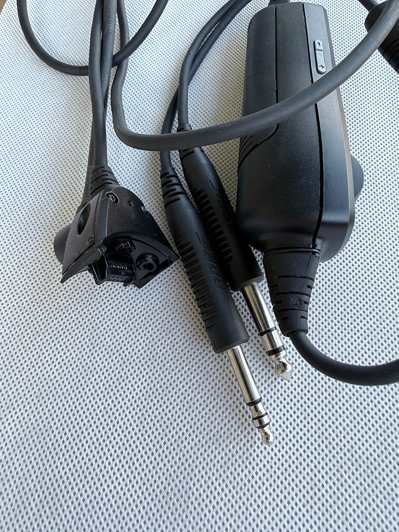Bose A20 Bluetooth Control Module Triple Cable Boom Mic Dual GA Twin Plug Adapte