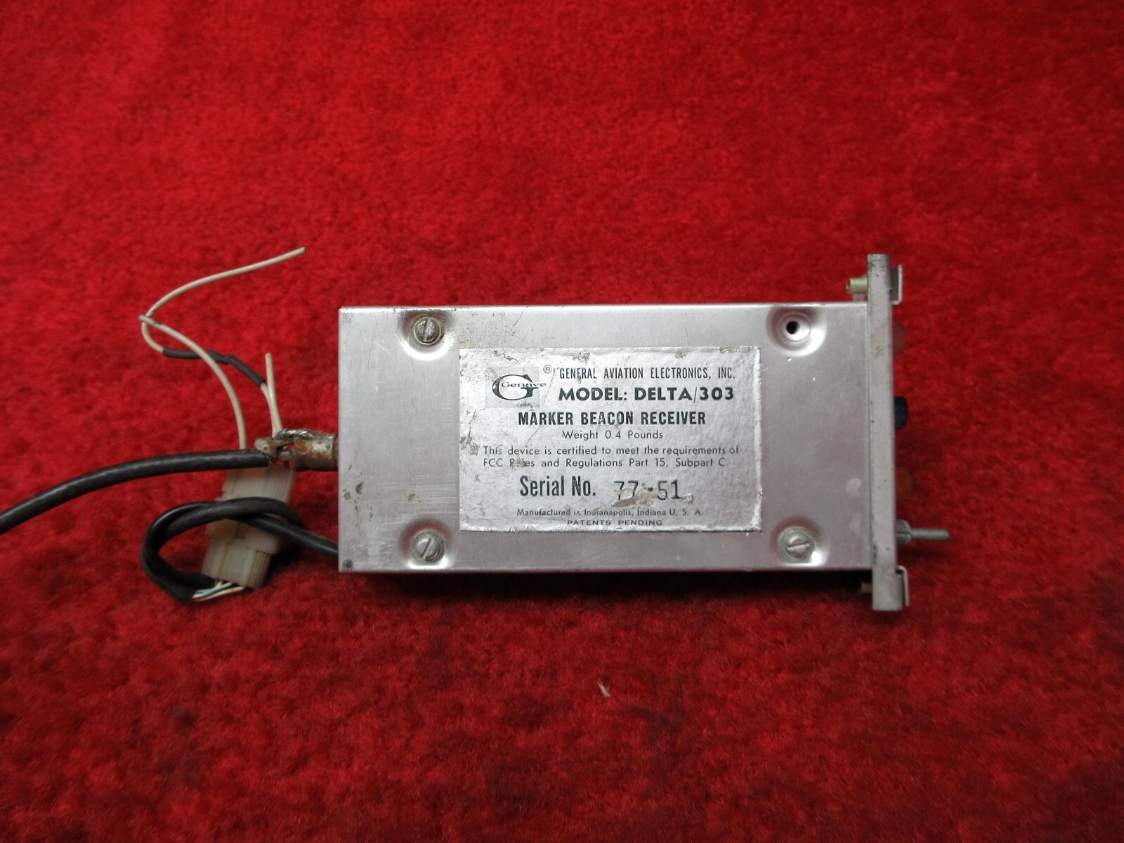 Genave Delta/303 Marker Beacon Receiver