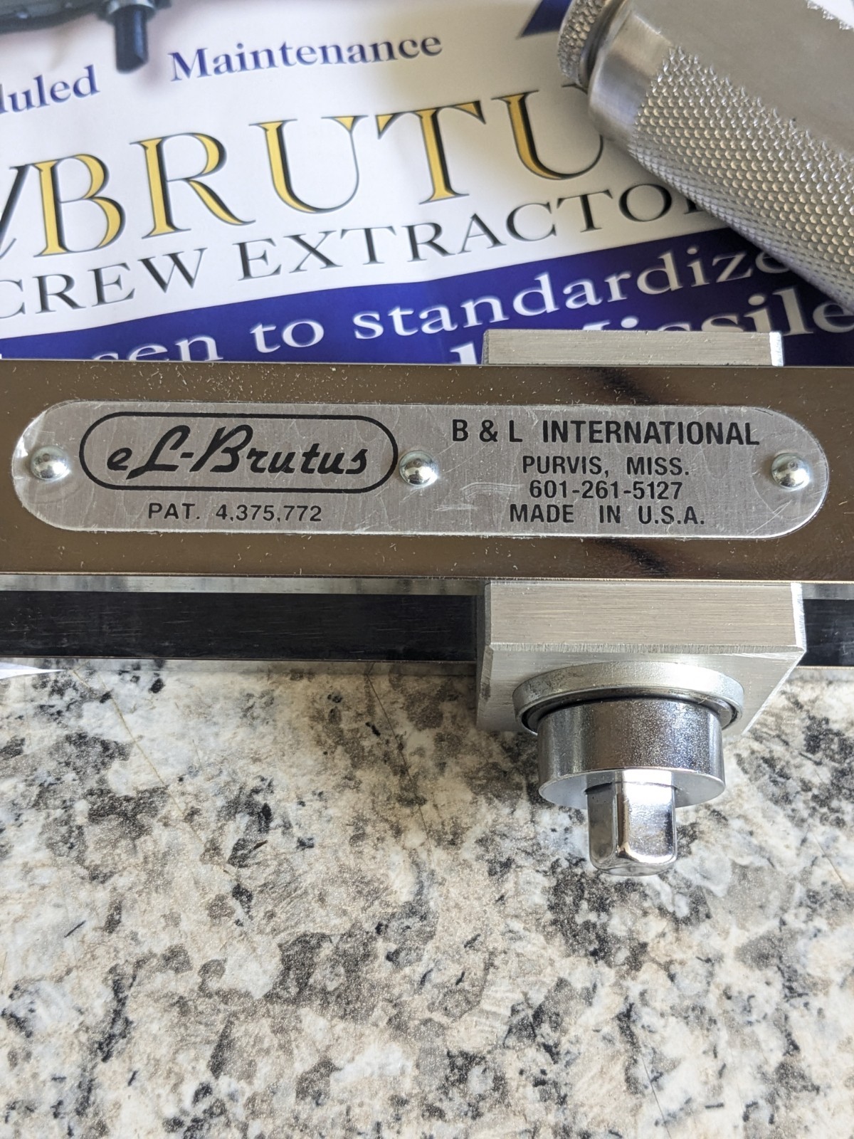 El Brutus Model 7 BRUT Screw Extractor 1/4″ to 3/8″ 7 M00 87a Johnson Bar New