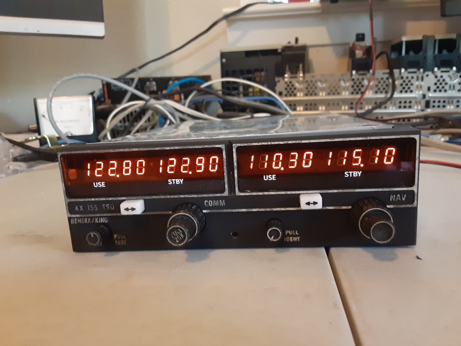 King KX 155 TSO NAV/COMM transceiver 14V with Glideslope – Tested – Nice