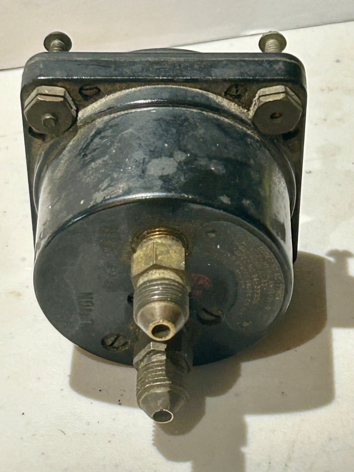 WWII USAAF Aircraft Suction Gauge AW -1 1/8-21-0
