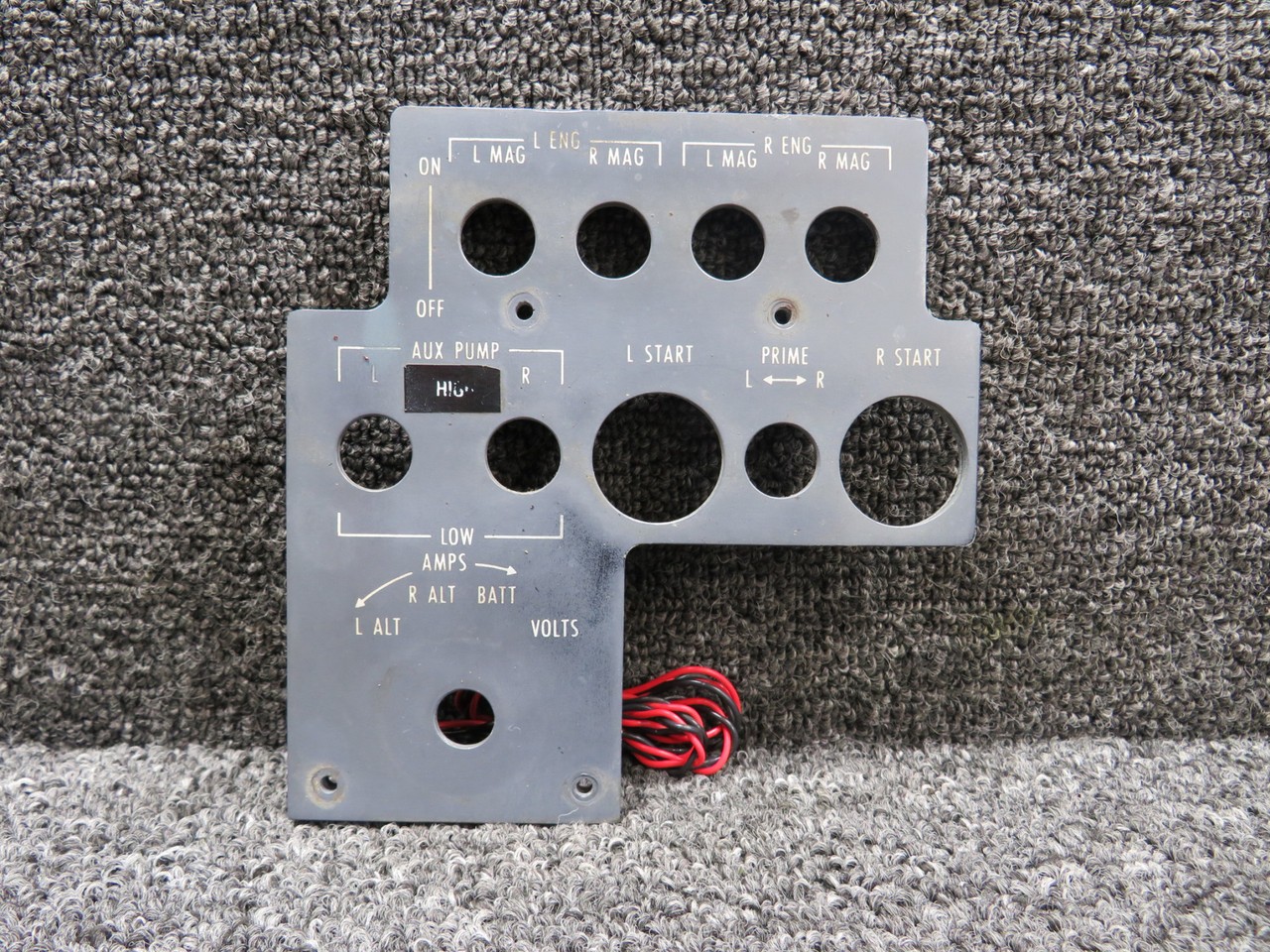95-0580-1 (Alt: 9910122-2) Grimes Forward Switch Console Panel w Rev, Lighted