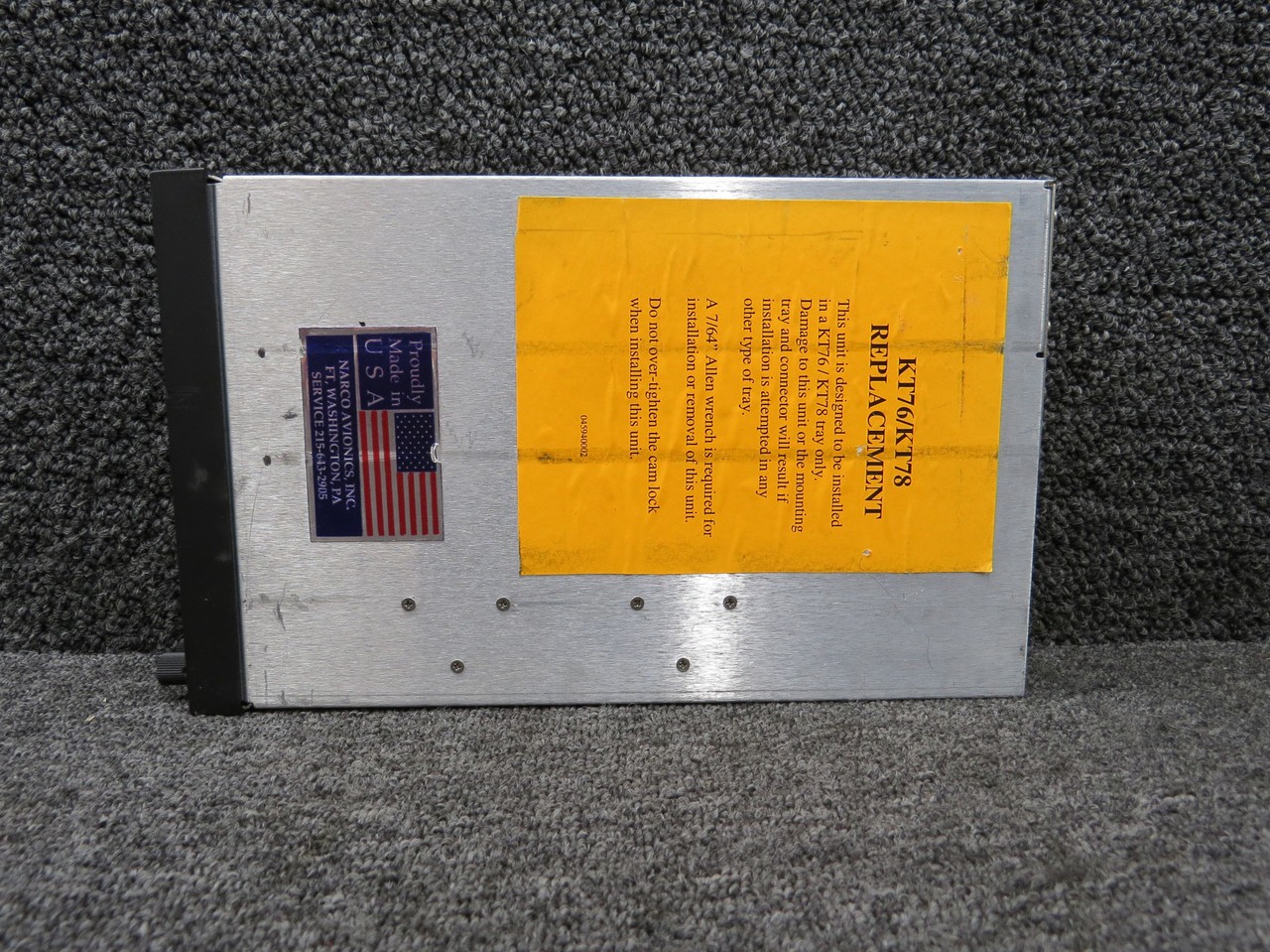 036090308 Narco AT165 ATC Transponder with Tray and Manuals