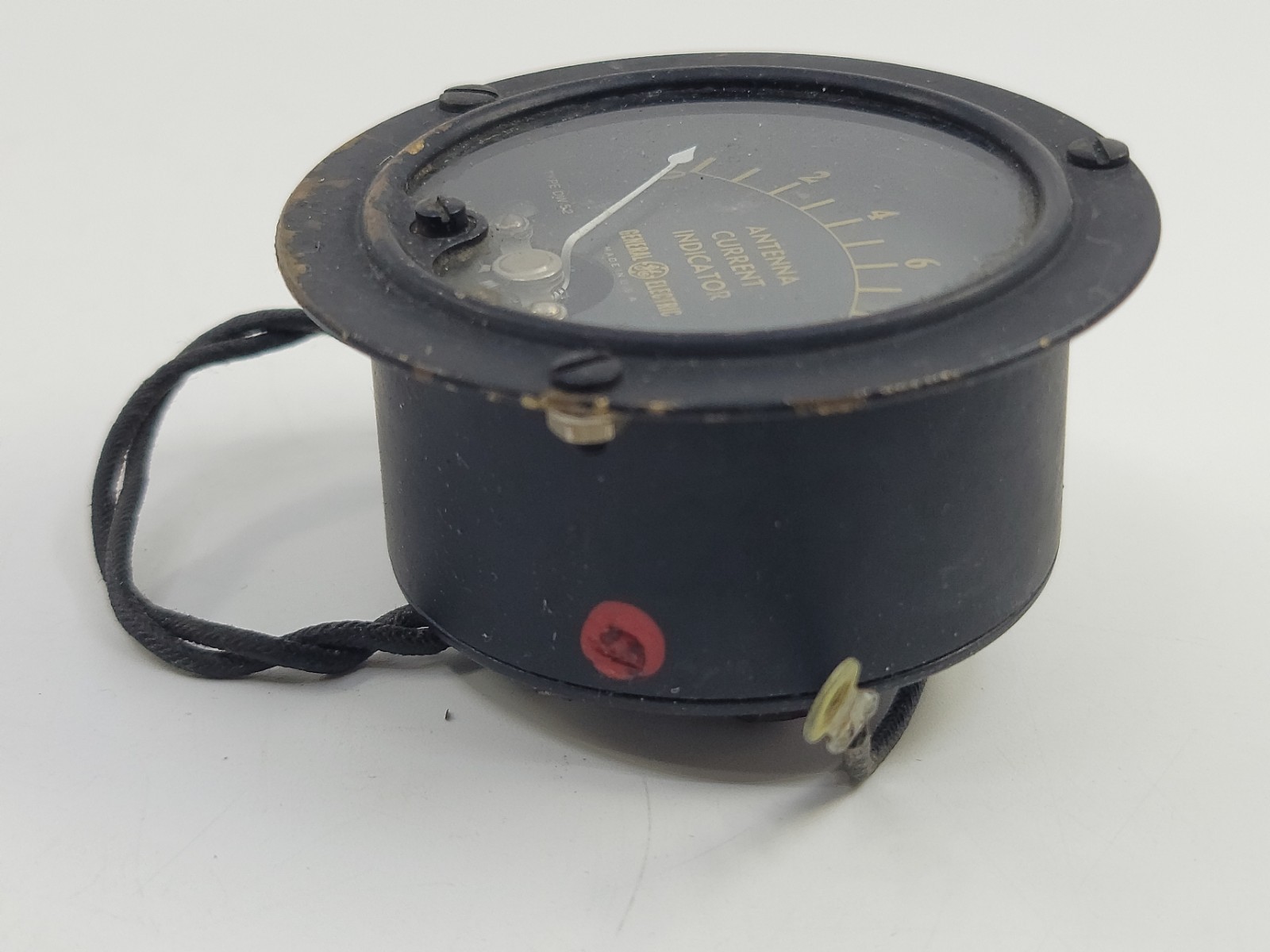 Vintage General Electric Antenna Current Indicator Model 8DW52AA Aviation Gauge