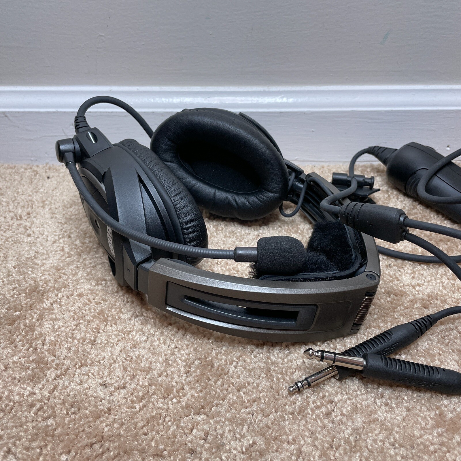 2X Factory Refurbished Bose A20 ANR Aviation Headsets Dual GA Plugs w/ Bluetooth