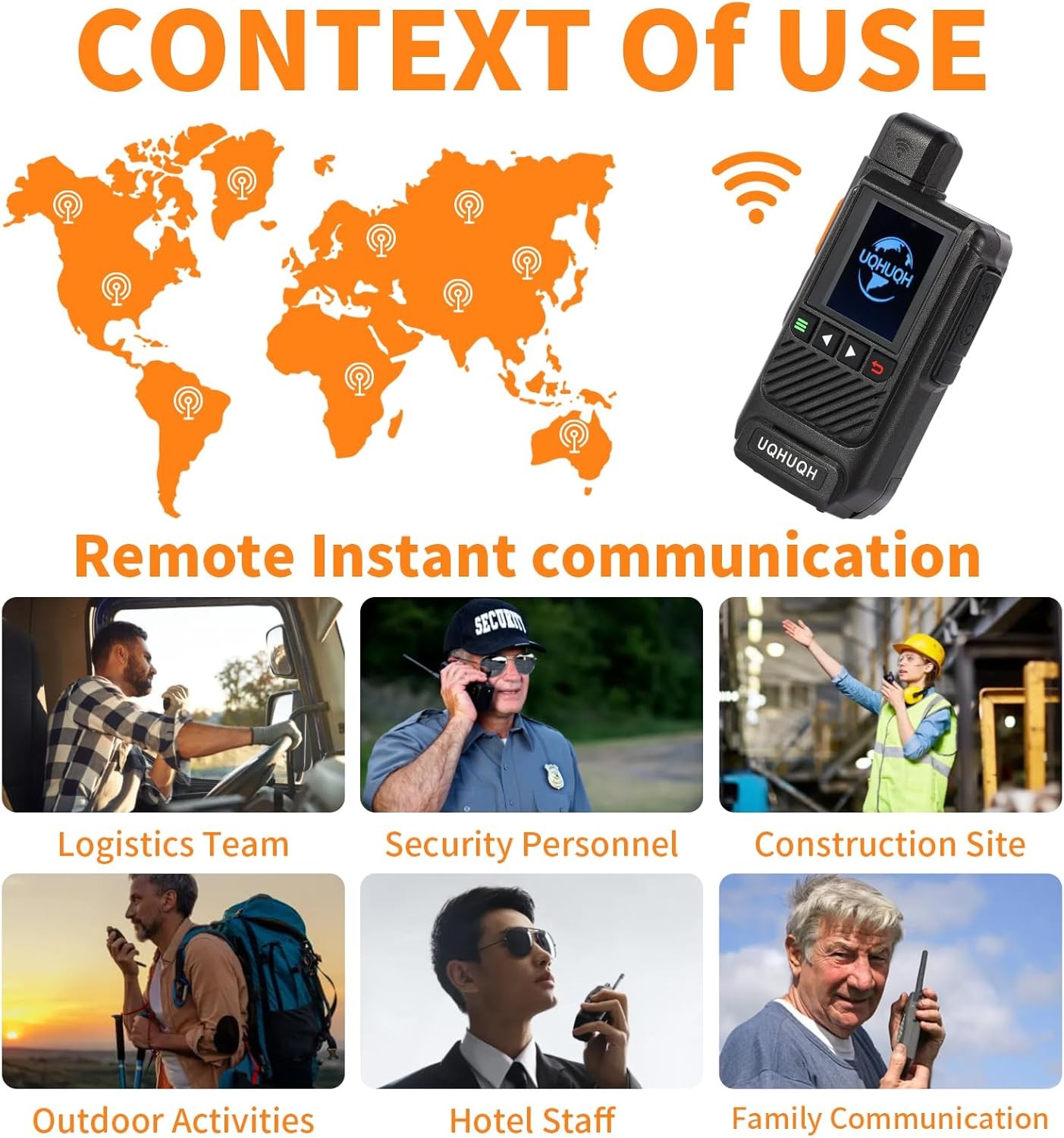 Lifetime Free Unlimited Range Walkie Talkies – 4G LTE Long B2 PACK