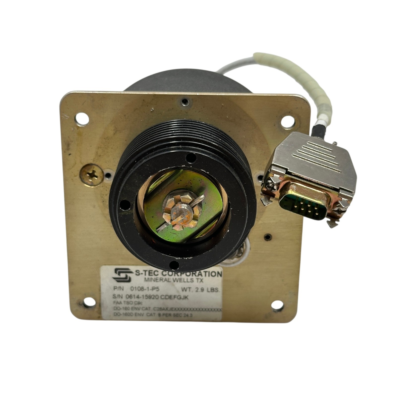 S-TEC 0108-1-P5 Autopilot Roll Servo Actuator Motor Assembly FAA TSO C9c