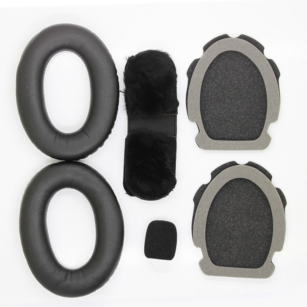 For Bose A20 A10 Aviation Headset Ear Pads Headband Cushion Foam Mic Muff Kits