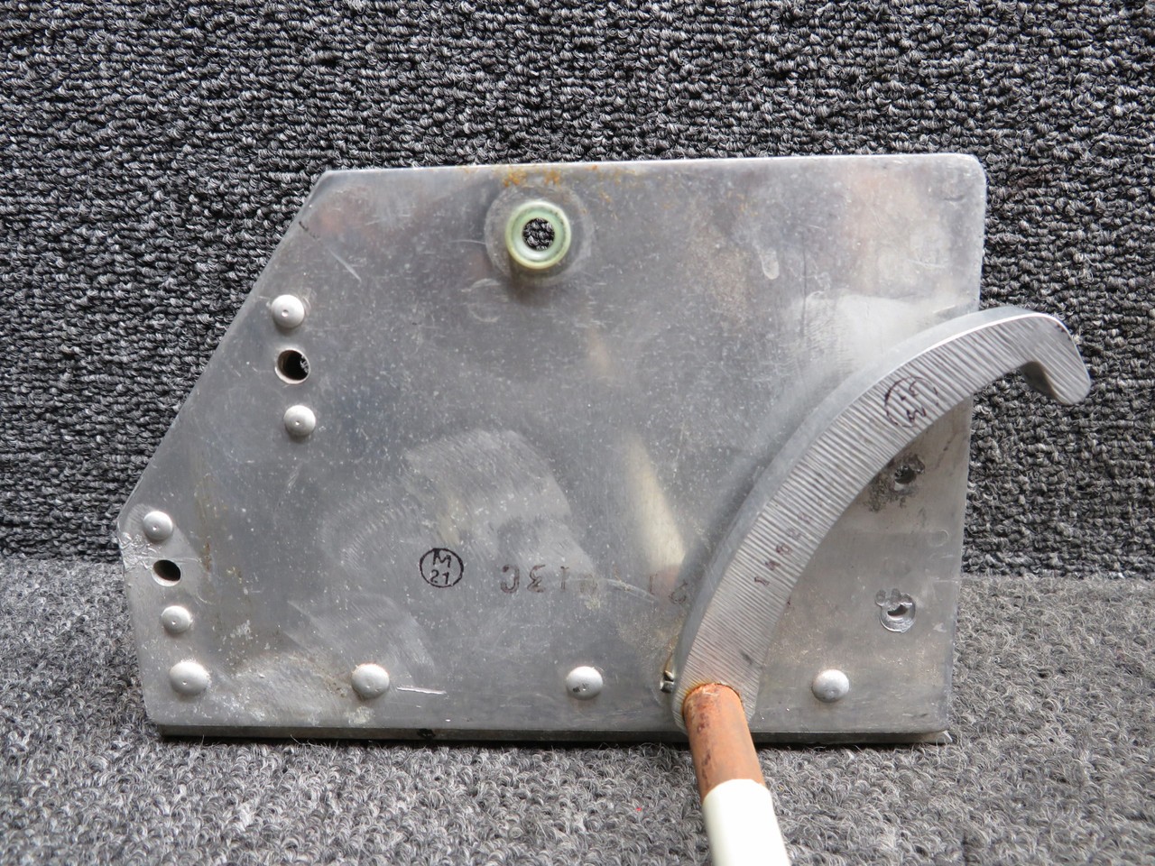 140221-019, 140221-013 Mooney M20K Aft Seat Adjust Brackets w Tube & Arms RH