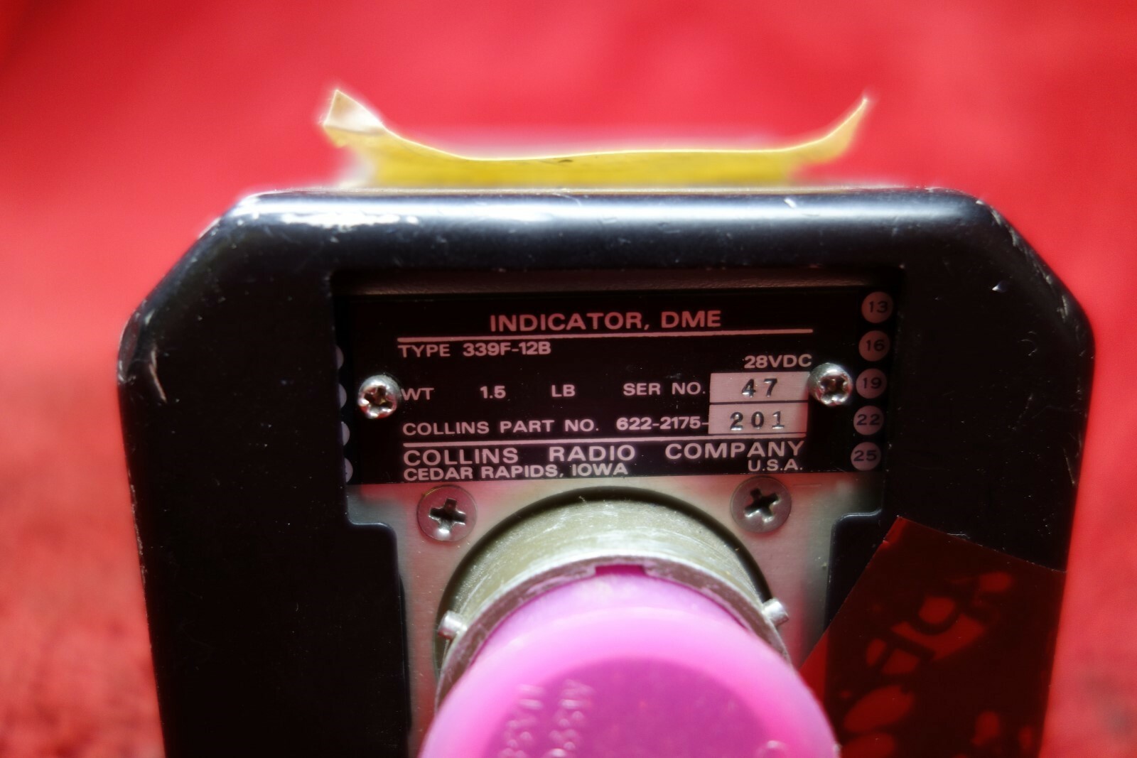 Collins 339F-12B DME Indicator 28V PN 622-2175-201