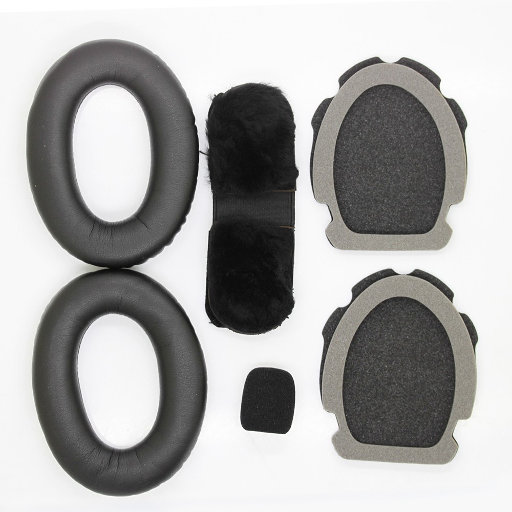 Headband Cushion Foam Mic Muff Kits Ear Pads For Bose A20 A10 Aviation Headset