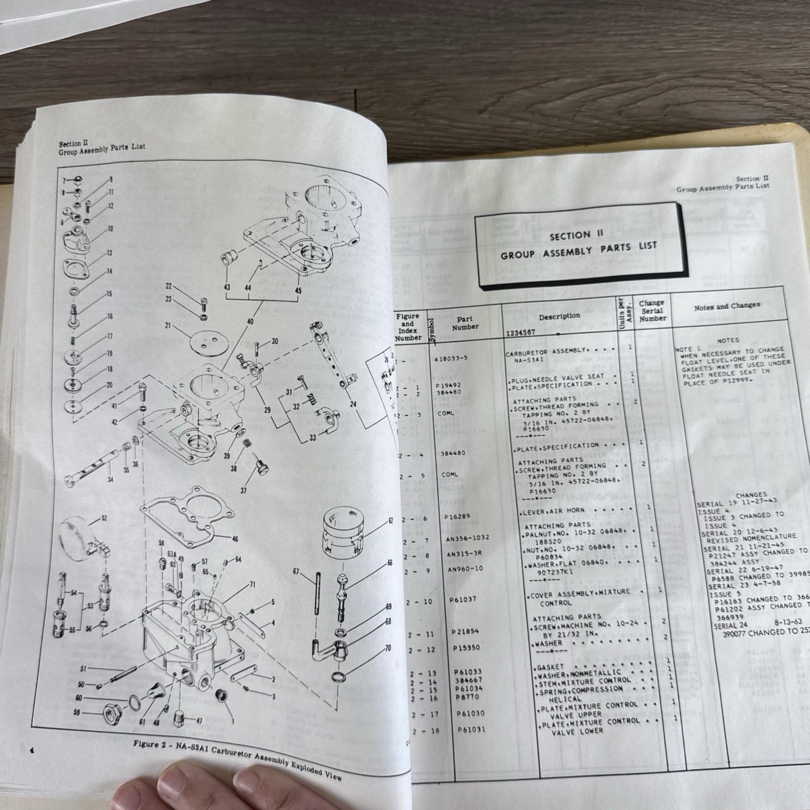 Bendix NA-S3A1 Carburetor used on Continental Engines Overhaul Manual Aviation