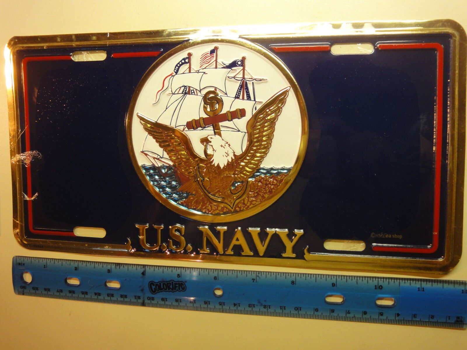 License Plate – United States Dept. of The Navy – US Military