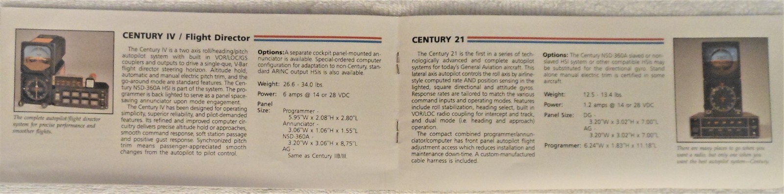 Century Autopilot Flight Director System HSI Yaw Damper 1983 Factory Booklet