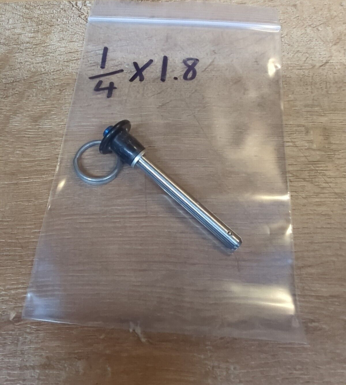 1/4″ X 1.8 ” GRIP , Stainless Steel Carrlane BALL LOCK QUICK RELEASE PIN Button