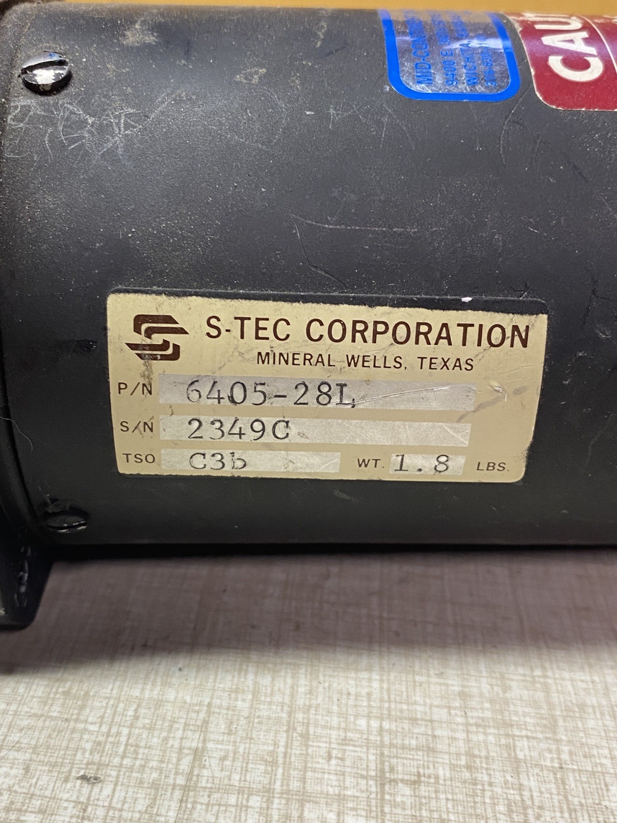 6405-28L S-Tec Turn Coordinator 2 min Indicator, Lighted 28 Volt #S19