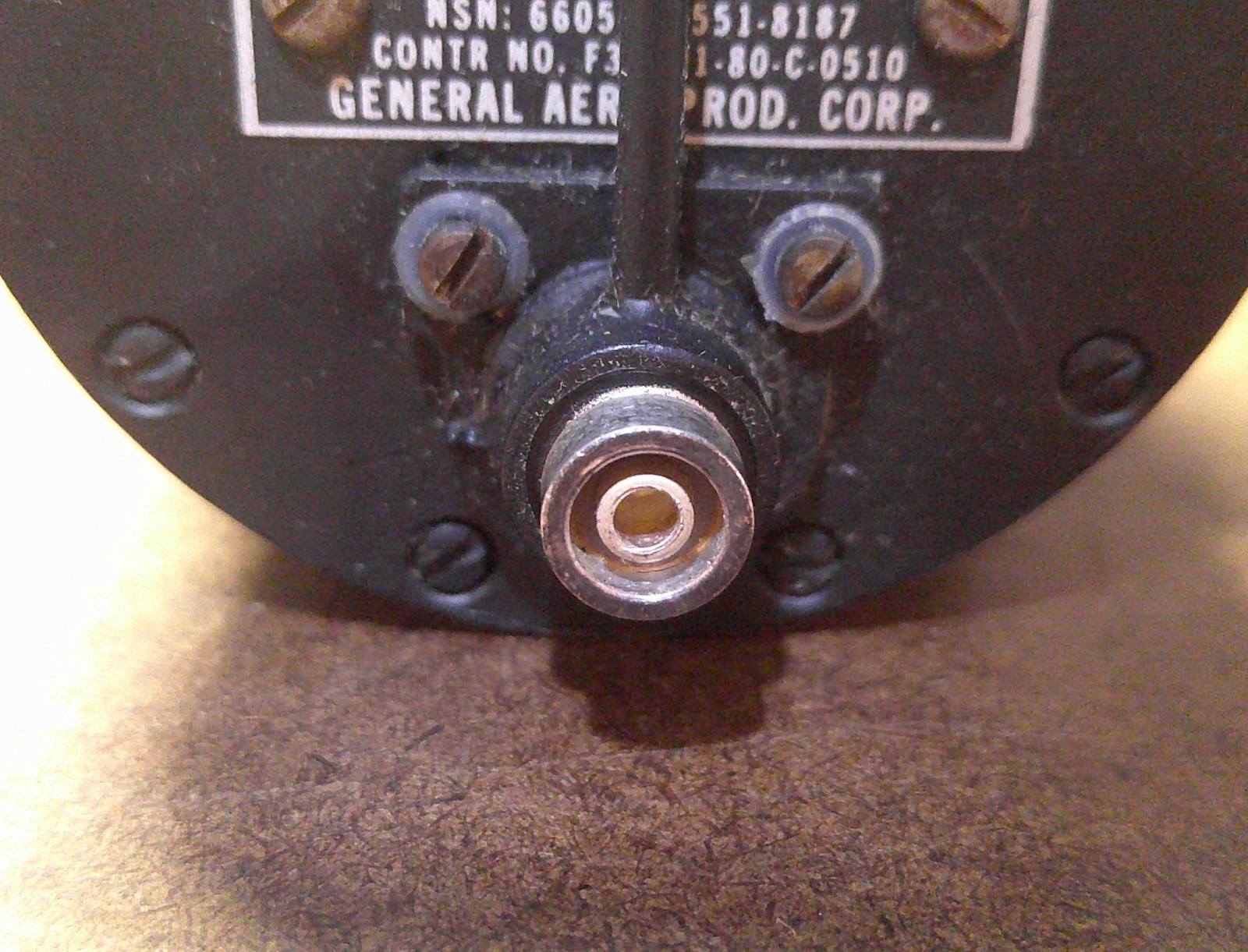 AIRCRAFT MAGNETIC COMPASS By GENERAL AERO PROD CORP. P/N MS17983-2 S/A 97100 NEW