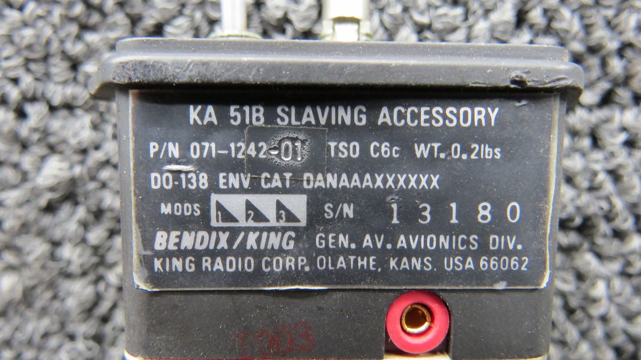 071-1242-01 Bendix King KA-51B Slaving Accessory Switch (Cracked Ear)