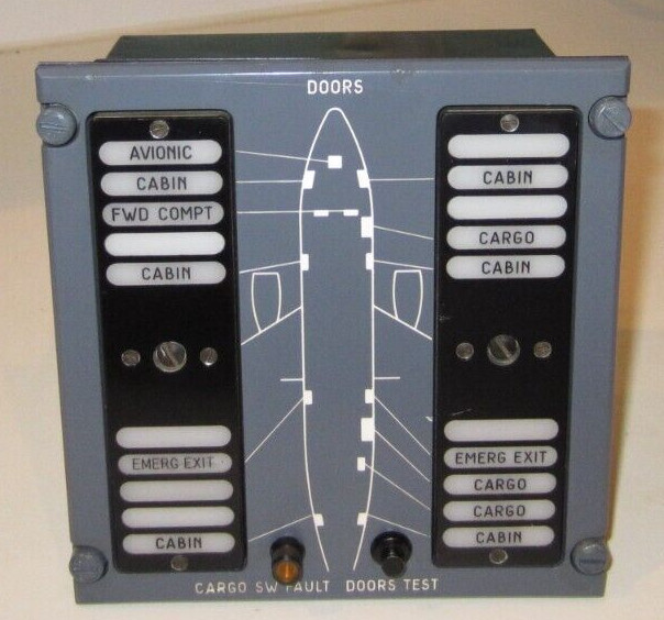 AIRBUS DOOR LOCK WARNING BOX 303-0250-3 MADE IN FRANCE AIRCRAFT DIAGRAM