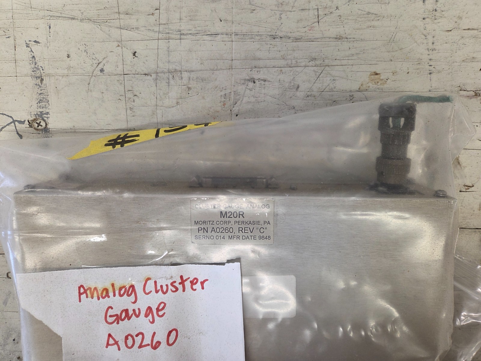 Mooney Cluster Gauge Analog Model 6P PN A0260 M20R