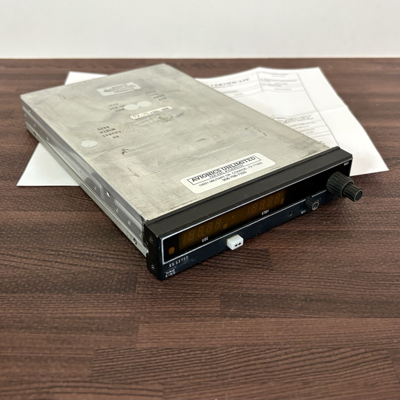 King KN 53 Nav Receiver Without Glideslope 066-1067-01 w/ 8130-3