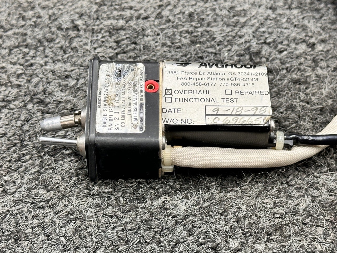 071-1242-05 Bendix King KA-51B Slaving Accessory Switch